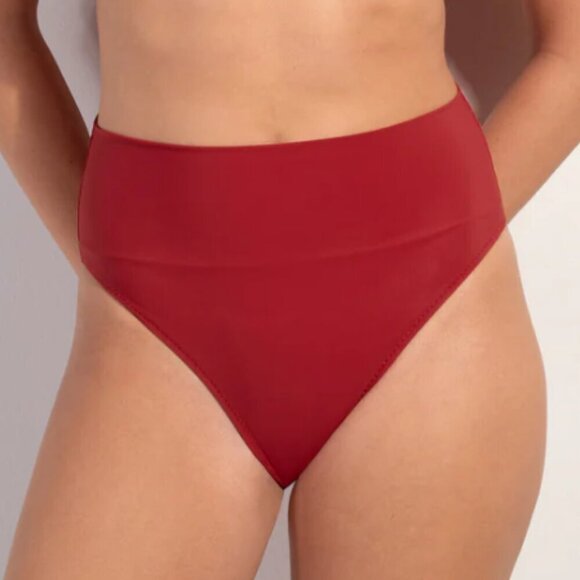 Tobago- Madder red high-waisted bikini bottoms size XS - Picture 1 of 9